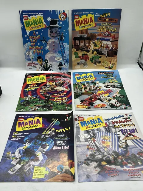 Lego Mania Magazine 1996 Complete SET All 6 Issues