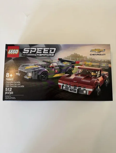LEGO Speed Champions Chevrolet Corvette C8.R & 1969 Corvette 76903 (Brand New)