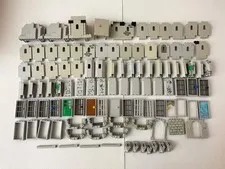 LEGO Light Gray Castle Lot - Mountain MOC Parts Pieces Old BURP LURP Rock Job