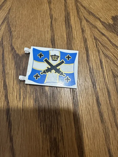Lego Pirates Flag 6x5 with Black Crossed Cannons - Sets 6274 6276 6265