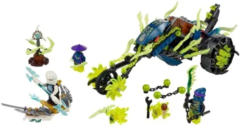 LEGO NINJAGO 70730 Chain Cycle Ambush 3 Minifigures 298 Pieces No Box Pre-Owned