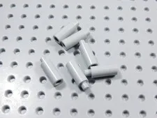LEGO Lot of 6 Light Bluish Gray Candle Sticks Accessory Minifig BI