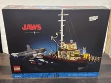 LEGO 21350 Jaws Ideas Orca Boat Shark Diorama Set 1497 Pcs