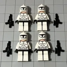 Lego Clone Trooper Star Wars Minifigure Sw Lot Of 4 E9 71