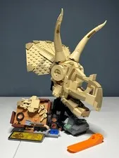 LEGO Jurassic World Dinosaur Fossils Triceratops Skull 76969 - 100% COMPLETE!