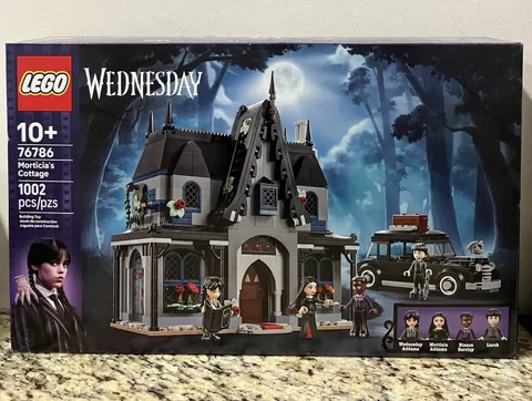 LEGO Wednesday Morticia's Cottage Building Toy, 1002 Pieces, For Ages 10+