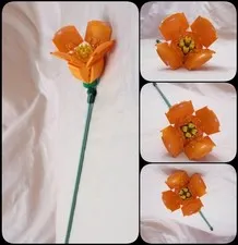 LEGO Botanical Flowers 1pcs California Poppy Individual Sale 10280 + Free Gift