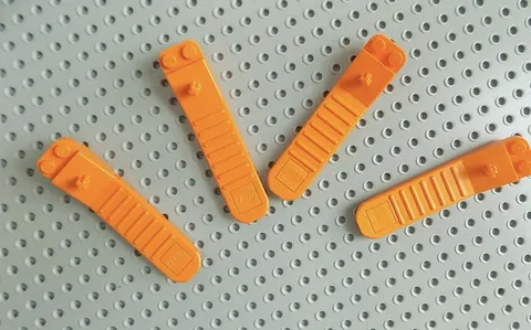 Lot of 4 LEGO Brick Separator Removal Tool New Design Axle Pin Disconnect Orange