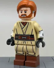 Lego Star Wars - Light Custom LC - The Trolling Master Obi-Wan Kenobi Minifigure