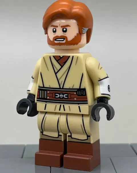 Lego Star Wars - Light Custom LC - The Trolling Master Obi-Wan Kenobi Minifigure