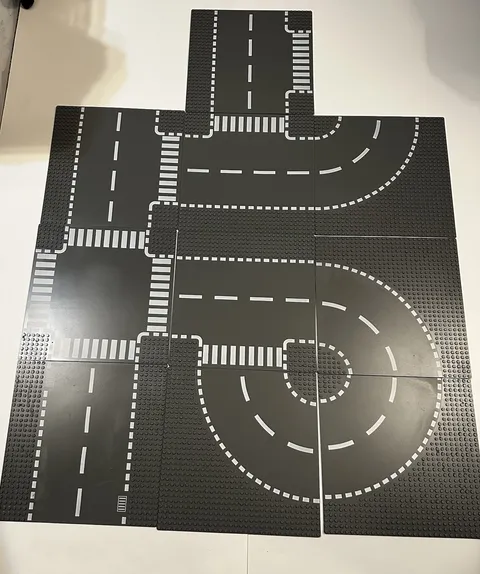 Authentic City Road Baseplates 32x32 Dark Bluish Gray 44341 44342 44343 4435
