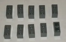 LEGO NEW 1x2 Dark Stone Grey Brick (10x) 4211088 Brick 3004