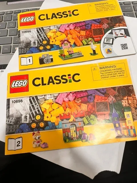 lego instructions manuals classic and creator booklet 1 and 2 #10698
