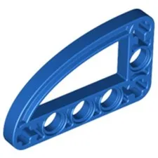 Lego Blue TECHNIC Liftarm Mod L-Shape Quarter Ellipse Thin 3x5 Part 32250 T1