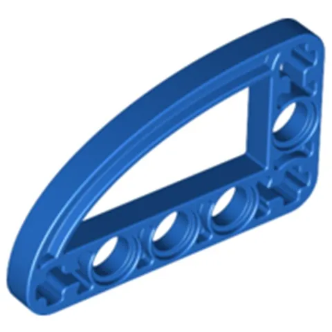 Lego Blue TECHNIC Liftarm Mod L-Shape Quarter Ellipse Thin 3x5 Part 32250 T1