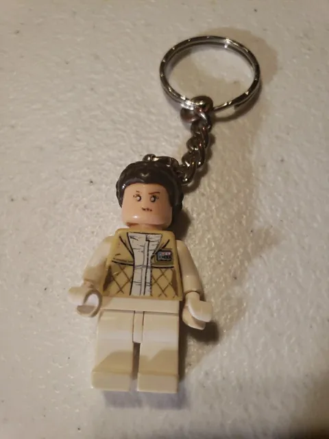 Lego Princess Leia Star Wars Keychain Minifigure Minifig Hoth Outfit Keyring 