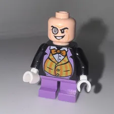 LEGO The Penguin Minifigure Black Suit Torso w/ Bow Tie & Vest, Purple Legs