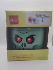LEGO Halloween Edition Storage Head Small - Skeleton Zombie Green
