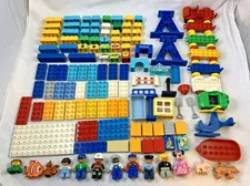 LEGO Duplo bundle of bricks, baseplates, vehicles, and figures, Minnie...