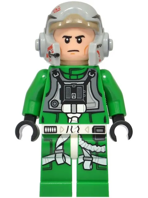 LEGO® Minifig sw1510 - Rebel Pilot A-wing - Green Jumpsuit