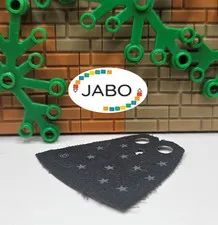 (S12 / 14 / 12) LEGO 522px1 Minifigure Cape Cloth 4.0cm Gray Stars