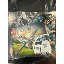 LEGO Technic Race Plane 42117 2-in-1 Building Set Teal Orange Jet Airplane Toy