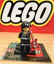 Lego CMF Series 12 Rock Star Minifigure With Accessory