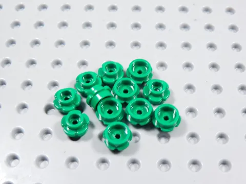 LEGO Lot of 12 Green 1x1 Flowers Plants Minifig BL