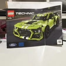 LEGO Technic 42138 Ford Mustang Shelby GT500 Manual Booklet English 2022