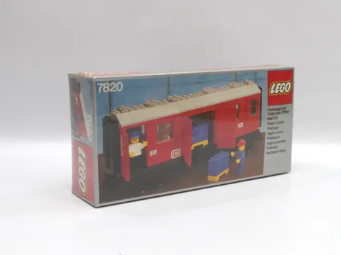 LEGO 7820 Mail Van 1980 Vintage 4.5V Train 204 pcs 2 Minifigs From Japan