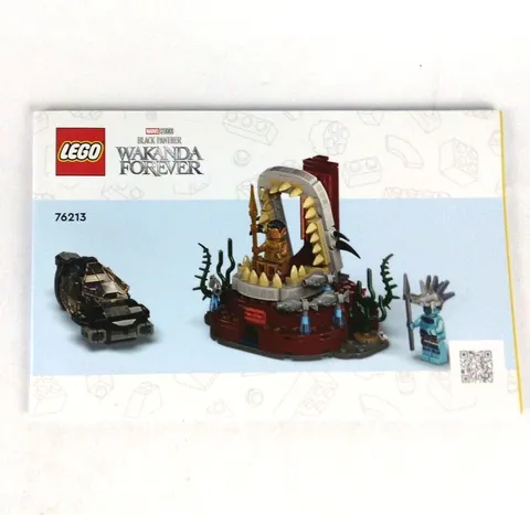 LEGO® 2022 Set Number 76213 Instructions ONLY for  King Namor's Throne Room