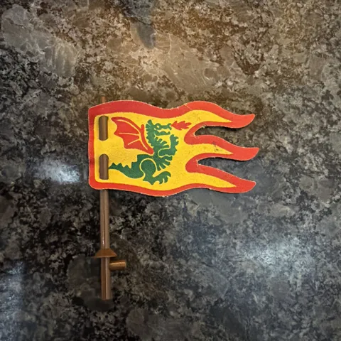 Vtg. 1993 LEGO Castle Dragon Knight X376PX1 Cloth Flag Banner 90's Medieval Army