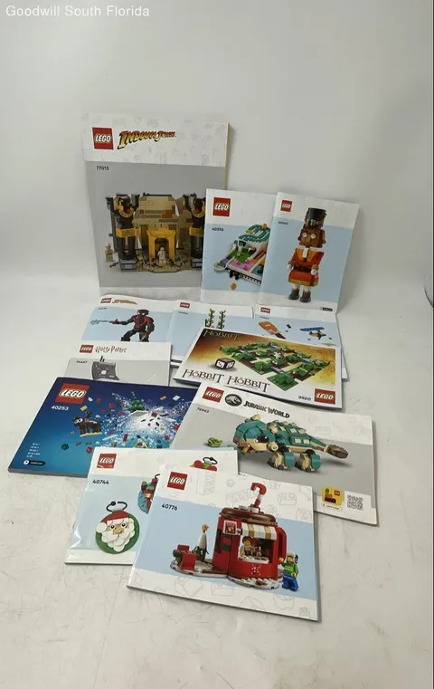 Lot Of 12 Pcs Lego Assorted Building Block Instruction Manual Booklets