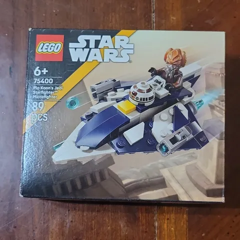 LEGO 75400 Star Wars Starfighter Microfighter Plo Koon 89 Pieces 100$ Complete