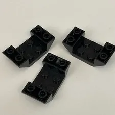 Lego 4871 Black Replacement Parts Pieces Lot of 3