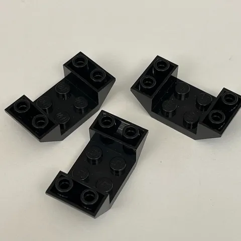 Lego 4871 Black Replacement Parts Pieces Lot of 3