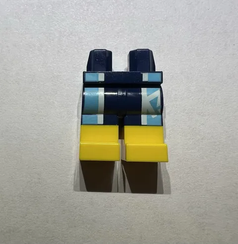 Lego Minifigure Lower Pants Pant Wetsuit Yellow Blue White New 71052 City