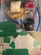 Vintage LEGOS '80's-2014 Bulk Boxed 13+lbs including Accessories Boards wheels