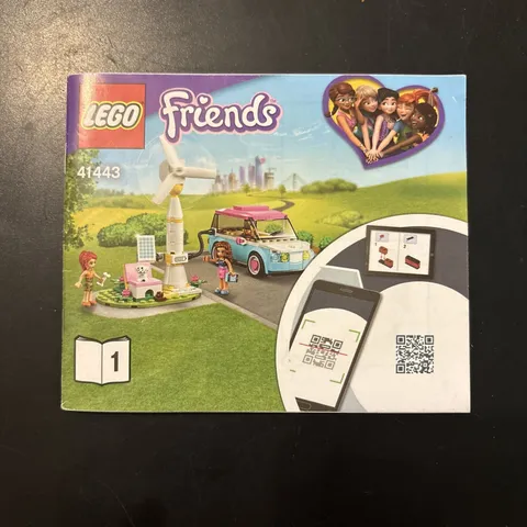 2021 LEGO 41443 Friends Olivia's Electric Car Toy #2 Instruction Manual Only