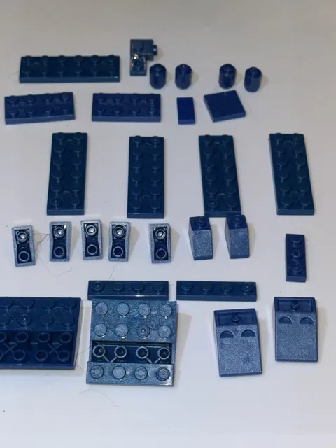 LEGO Royal Blue 28 Misc Planks Pieces Parts Lot