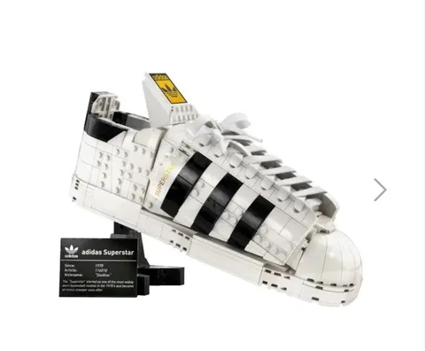 LEGO 10282 Adidas Originals Superstar Sneaker Building Set Display Collectible