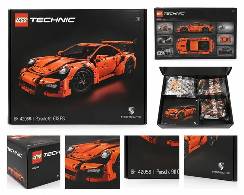 Porsche 911 GT3 RS Technic Orange 42056 Mock High Quality Building Blocks 2704pc