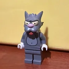 Lego The Simpsons Series 1 - Scratchy the Cat (missing axe) Rare Fig!