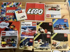 Lot of 1970's 1980's LEGO Instruction Manuals Catalogs, Space City LOOK