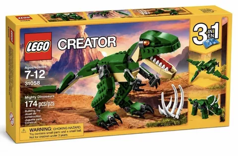 LEGO 31058 Creator Mighty Dinosaurs 3-in-1 T-Rex Retired NEW Sealed
