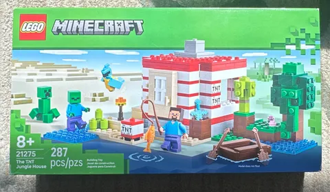 LEGO Minecraft The TNT Jungle House 21275 Building Set 287pcs 2024
