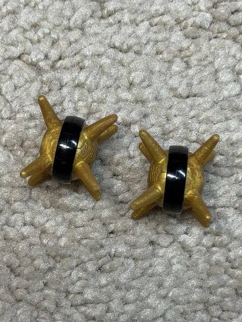 LEGO Bionicle Thornax Fruit Spiked Ball Pearl Gold 85582pb01 Black Band Lot of 2