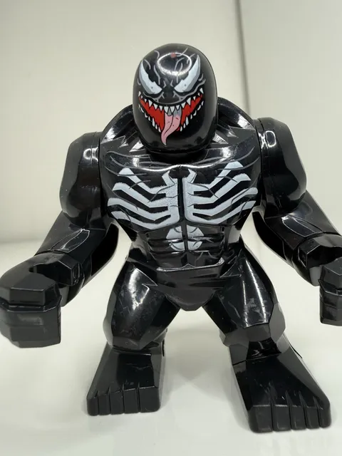 Big Fig Venom Marvel Custom Minifigure Large Lego Compatible