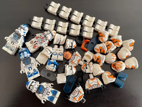 Lego Star Wars Clone Wars Clone Trooper bulk parts lot ~ custom and official