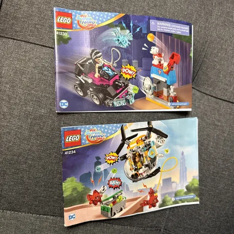 LEGO DC Super Hero Girls Instruction Manuals 41233 & 41234 - Books ONLY
